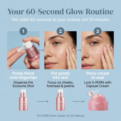 Glass Glow Set: PDRN Exosome Shot + PDRN Pink Collagen Capsule Cream